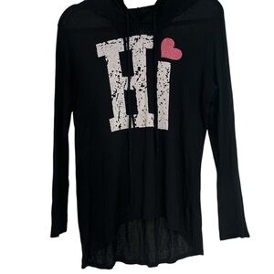 Ocasion Black and White Graphic Sweatshirt